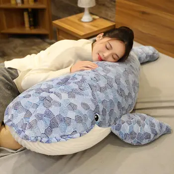 сладко ново животно кийт играчка плюшен се надига леко морско животно, кукла делфин мультяшная играчка, възглавница за сън възглавница подарък на едно момиче 59 см 150 см